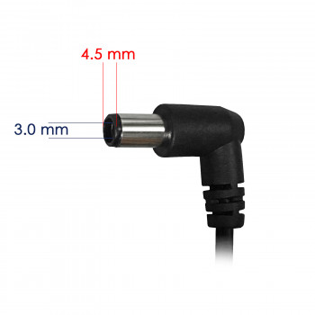 Akyga AK-ND-76 samochodowy zasilacz do laptopa 19,5 V / 2,31 A, 45 W, 4,5 x 3,0 mm + pin, do laptopów HP