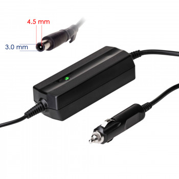 Akyga AK-ND-75 samochodowy zasilacz do laptopa 19,5 V / 2,31 A, 45 W, 4,5 x 3,0 mm + pin, do laptopów Dell