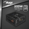 Zasilacz ATX pasywny Akyga AK-FL-500 500 W, w pełni modularny, 80 PLUS, APFC