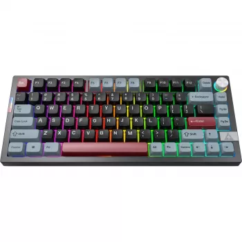 Montech MK PRO 75 klawiatura, układ DE, Gateron G Pro 3.0 Yellow, czarny/wielokolorowy
