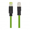 LogiLink CQM035S przemysłowy patchcord, Cat.6A, PUR, M12 X-coded na RJ45, 1 m