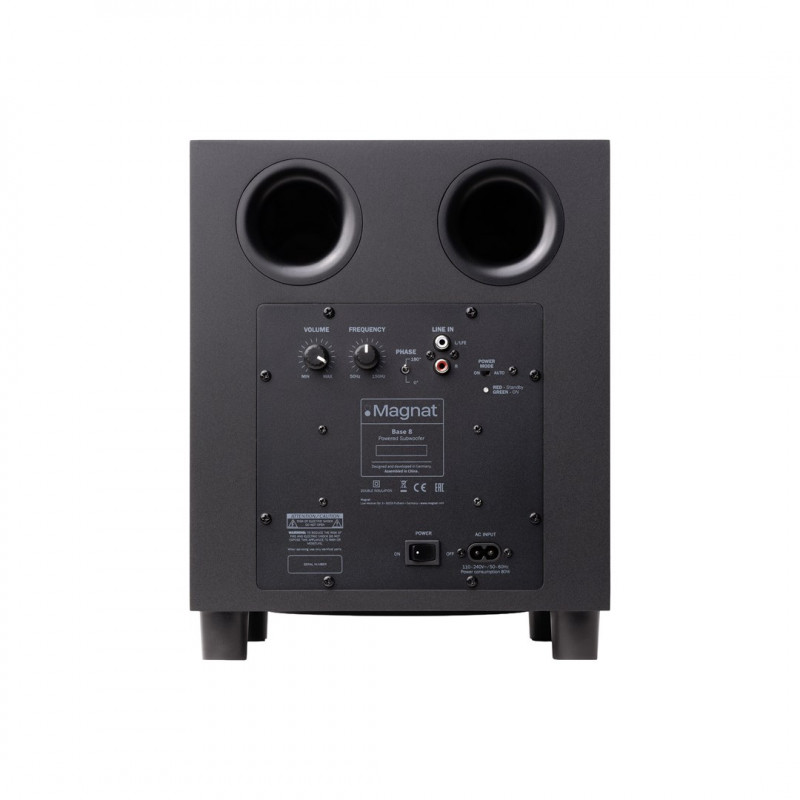 Subwoofer aktywny Magnat Base 8, czarny