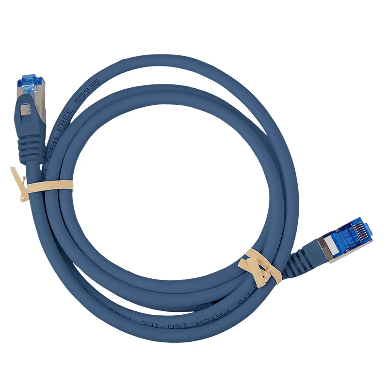 LogiLink CP4036S kabel krosowy Cat.6A CCA S/FTP LSZH, 1 m, niebieski