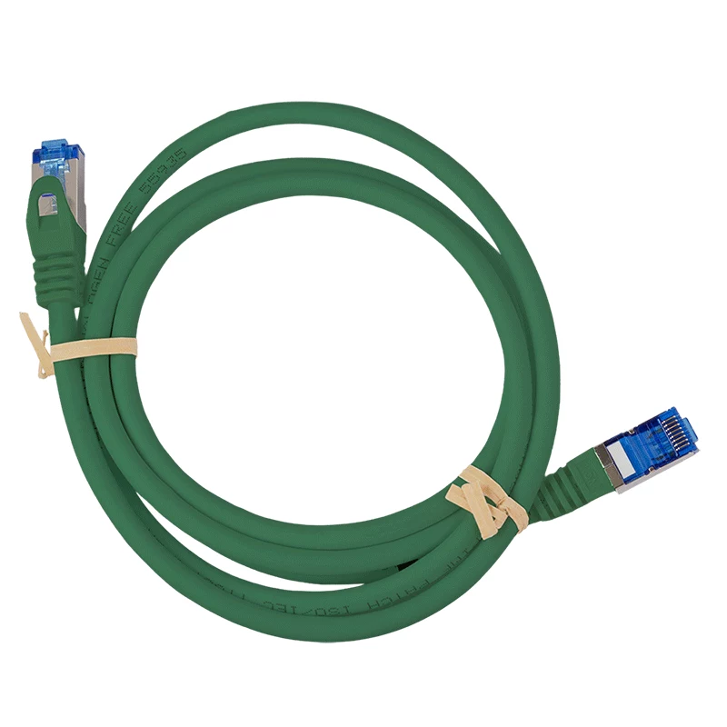 LogiLink CP4065S kabel krosowy Cat.6A S/FTP, CCA, LSZH, 3 m, zielony