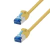 LogiLink CP5057S Cat.6A S/FTP SlimLine kabel krosowy, LSZH, 2 m, żółty