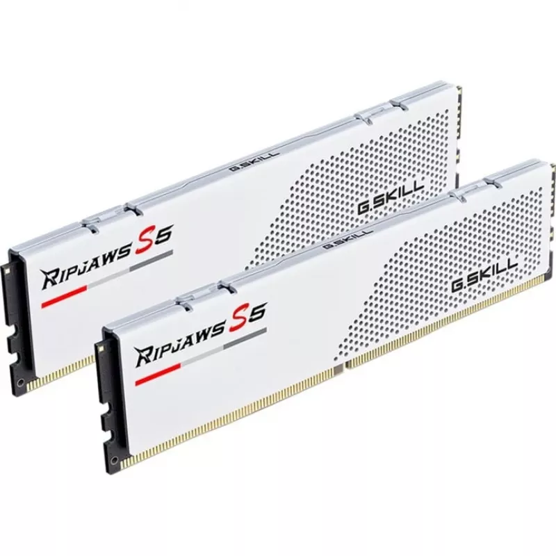G.Skill Ripjaws S5 F5-5600J3036D32GX2-RS5W zestaw pamięci DDR5-5600, 64 GB (2 x 32 GB), biały
