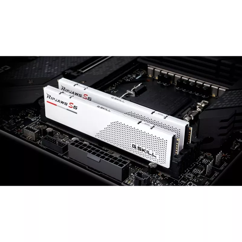 G.Skill Ripjaws S5 F5-5600J3036D32GX2-RS5W zestaw pamięci DDR5-5600, 64 GB (2 x 32 GB), biały