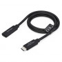 StarTech.com USB440GCMCF2F przedłużacz USB4, USB-C męskie – USB-C żeńskie, 60 cm, czarny