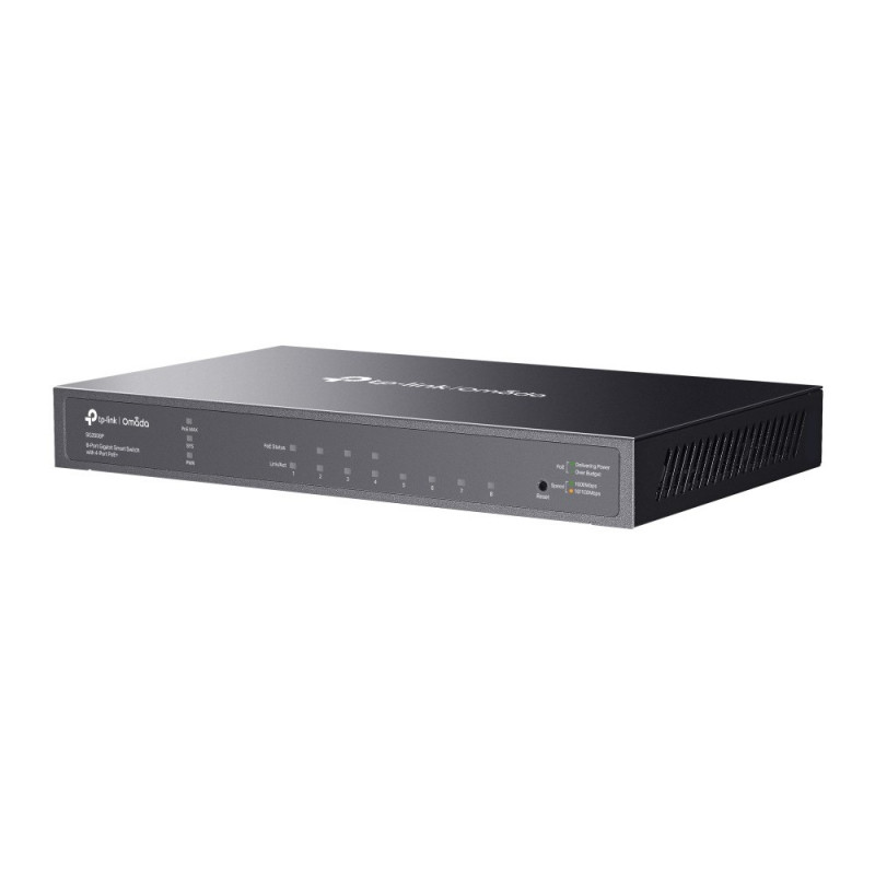 TP-Link SG2008P (TL-SG2008P) JetStream 8-portowy inteligentny przełącznik Gigabit z 4 portami PoE+