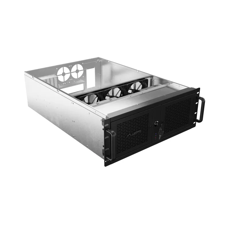Obudowa serwerowa Lanberg SC01-6504-12B, E-ATX 650/12, 19 cali, 4U