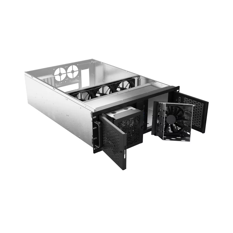 Obudowa serwerowa Lanberg SC01-6504-12B, E-ATX 650/12, 19 cali, 4U