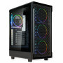 Obudowa komputerowa Kolink AM2 ARGB Midi Tower, ATX, szkło hartowane, 4 wentylatory 120 mm w zestawie, czarna