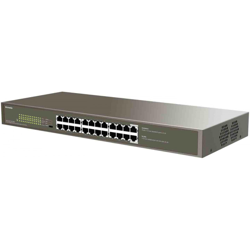 Switch PoE Tenda TEG1124P-24-250W, 24 porty, 250 W