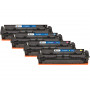 G&G kompatybilne kasety z tonerem NT-PH203UBK/UC/UM/UY-B-V5-4-S1 (4 szt.), czarny, cyjan, purpurowy, żółty