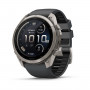 Smartwatch Garmin Fenix 9 Pro inReach, 51 mm, tytanowa koperta, grafitowo-czarny silikonowy pasek