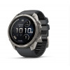 Smartwatch Garmin Fenix 9 Pro inReach, 51 mm, tytanowa koperta, grafitowo-czarny silikonowy pasek