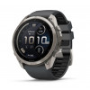 Smartwatch Garmin Fenix 9 Pro inReach, 51 mm, tytanowa koperta, grafitowo-czarny silikonowy pasek