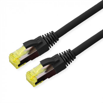 Zewnętrzny patchcord Roline 21.15.0750 Cat6A S/FTP, LSOH, 0,5 m, czarny