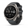 Smartwatch Garmin Fenix 9 Pro, 47 mm, tytanowa koperta, grafitowo-czarny silikonowy pasek