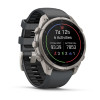 Smartwatch Garmin Fenix 9 Pro, 47 mm, tytanowa koperta, grafitowo-czarny silikonowy pasek