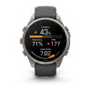Smartwatch Garmin Fenix 9 Pro, 47 mm, tytanowa koperta, grafitowo-czarny silikonowy pasek