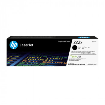 HP 222X W2220X oryginalna kaseta z tonerem LaserJet o dużej wydajności, czarna