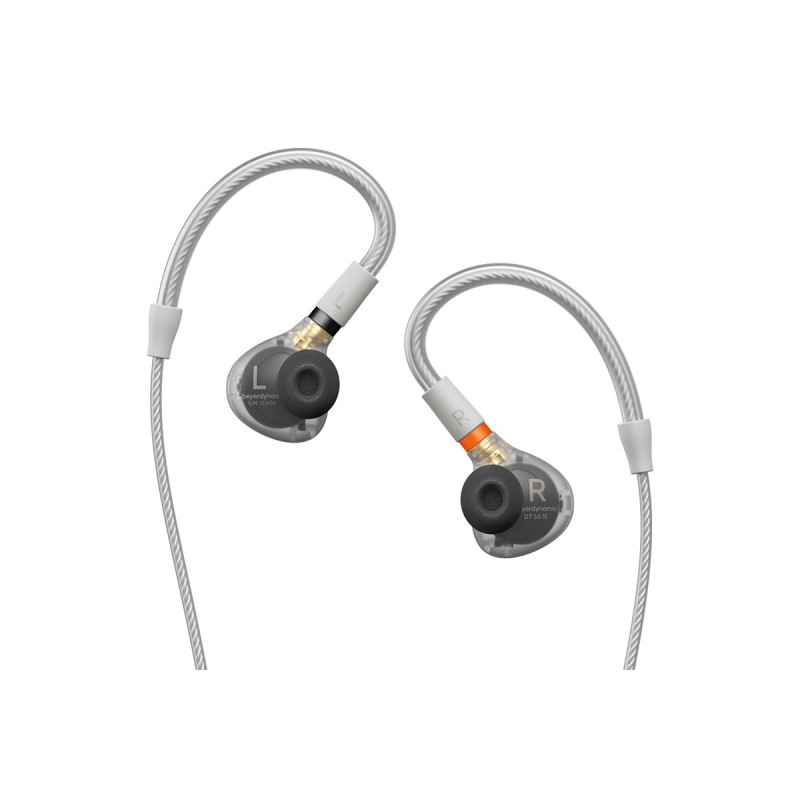 Beyerdynamic DT 30 IE Premium słuchawki douszne do zastosowań scenicznych, przezroczyste