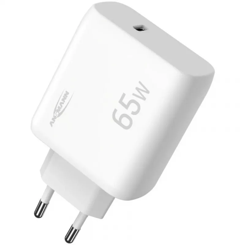 Ansmann Home Charger HC165PD ładowarka USB, 1x USB-C, PPS, PD, Quick Charge, 65 W, biała