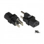 Good Connections PA-4530S kabel zasilający USA typ B (NEMA 5-15P) – IEC 60320 C13, UL, czarny