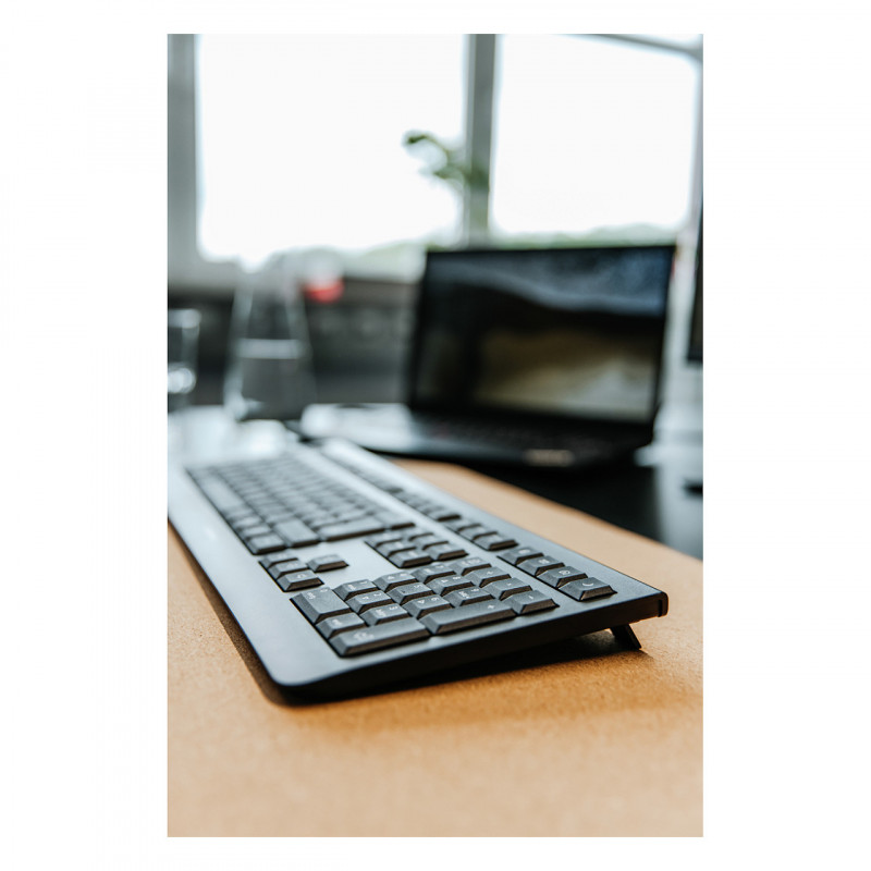 Cherry KW 3000 bezprzewodowa klawiatura biurkowa, 2,4 GHz, AZERTY (francuska), czarna