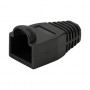 LogiLink MP0064 osłona wtyku RJ45 6,5 mm, czarna, CAT6A (50 szt.)