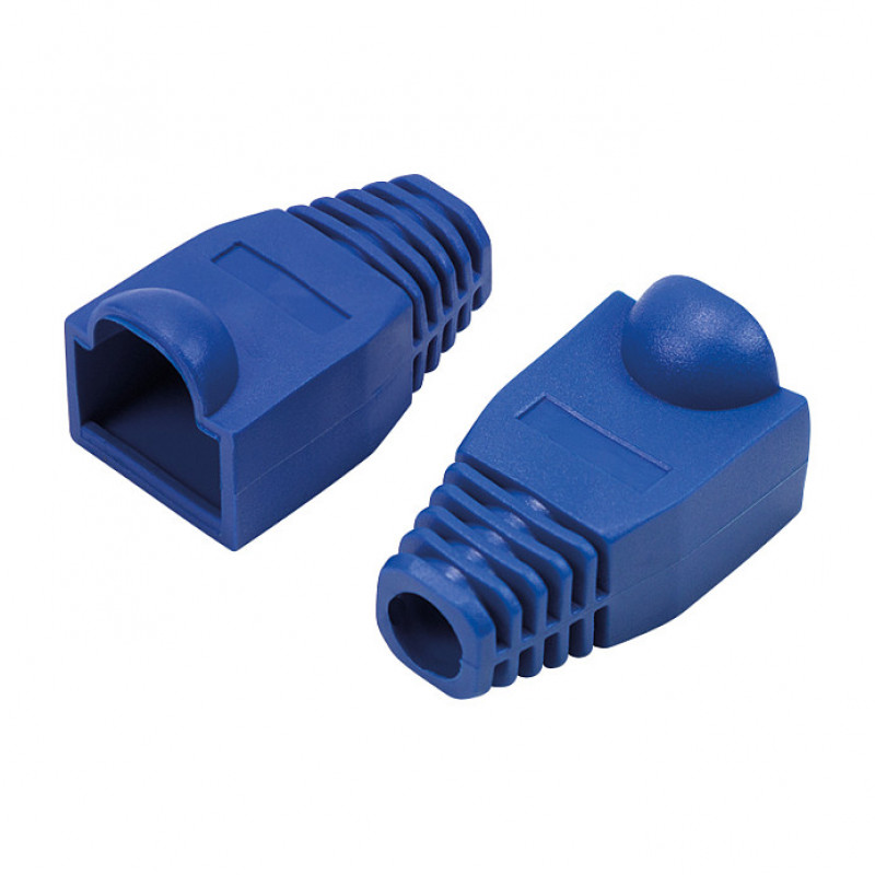 LogiLink MP0066 osłona wtyku RJ45 6,5 mm, niebieska (50 szt.)