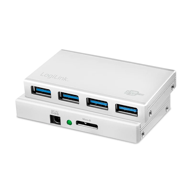 LogiLink UA0421 hub USB 3.0, 4 porty, z zasilaczem
