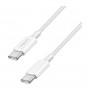 LogiLink CU0341 kabel USB 2.0 Type-C, C/M do C/M, 480 Mb/s, 60 W, nylon, biały, 1 m