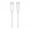 LogiLink CU0341 kabel USB 2.0 Type-C, C/M do C/M, 480 Mb/s, 60 W, nylon, biały, 1 m