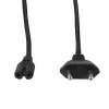 LogiLink CP192 kabel zasilający, CEE 7/16 do IEC C7, czarny, 1 m