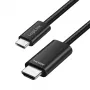 LogiLink UA0471 kabel USB 3.2 Gen1 Type-C na HDMI, 4K/30 Hz, oplatany, czarny, 3 m