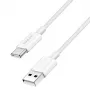 LogiLink CU0319 kabel USB 2.0 Type-C, A/M na C/M, 480 Mb/s, 60 W, nylon, biały, 0,15 m