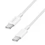 LogiLink CU0339 kabel USB 2.0 Type-C, C/M na C/M, 480 Mb/s, 60 W, nylon, biały, 0,15 m