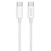 LogiLink CU0339 kabel USB 2.0 Type-C, C/M na C/M, 480 Mb/s, 60 W, nylon, biały, 0,15 m
