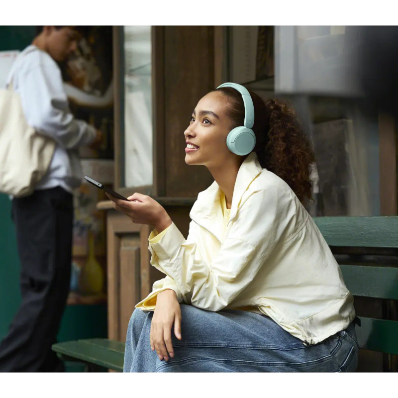 Sony WH-CH530 bezprzewodowe słuchawki Bluetooth, miętowe
