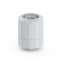 Bitspower Artemis BPM-ATRCPF-CC3-SL złączka prosta obrotowa, gwint zewnętrzny G1/4 na 16/10 mm, srebrna piaskowana