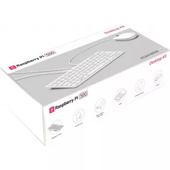 Raspberry Pi 500 DE zestaw komputerowy, układ niemiecki (DE), biało-różowy, SC1286