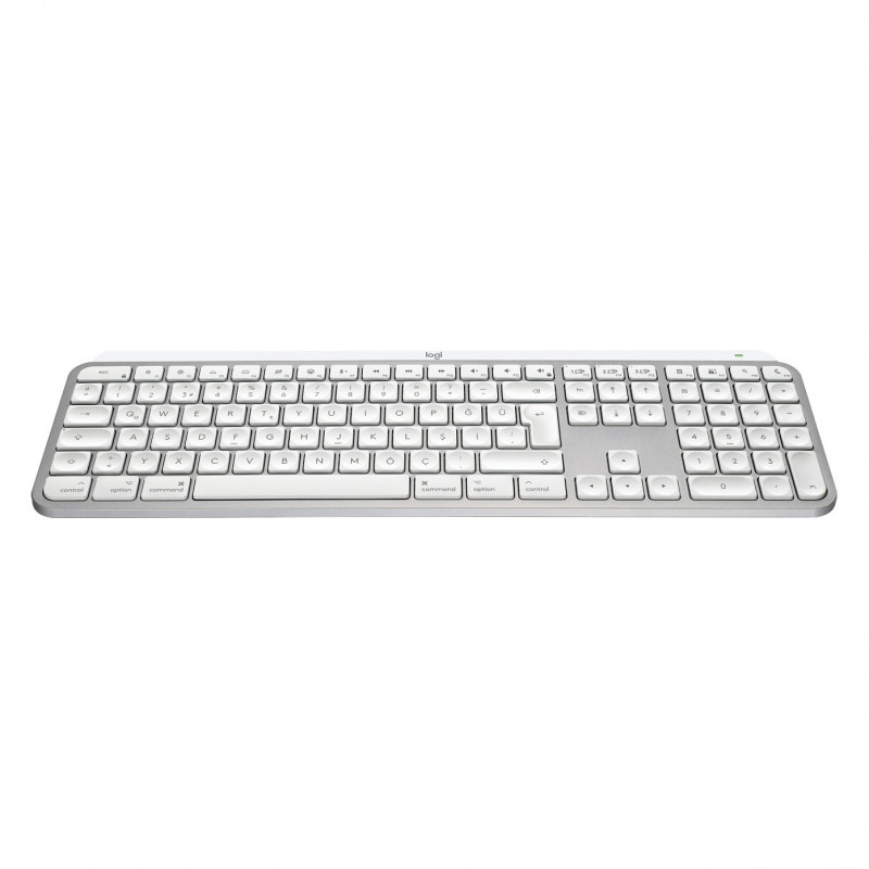 Logitech Master Series MX Keys S for Mac 920-011628 klawiatura, układ szwajcarski (CH), jasnoszara