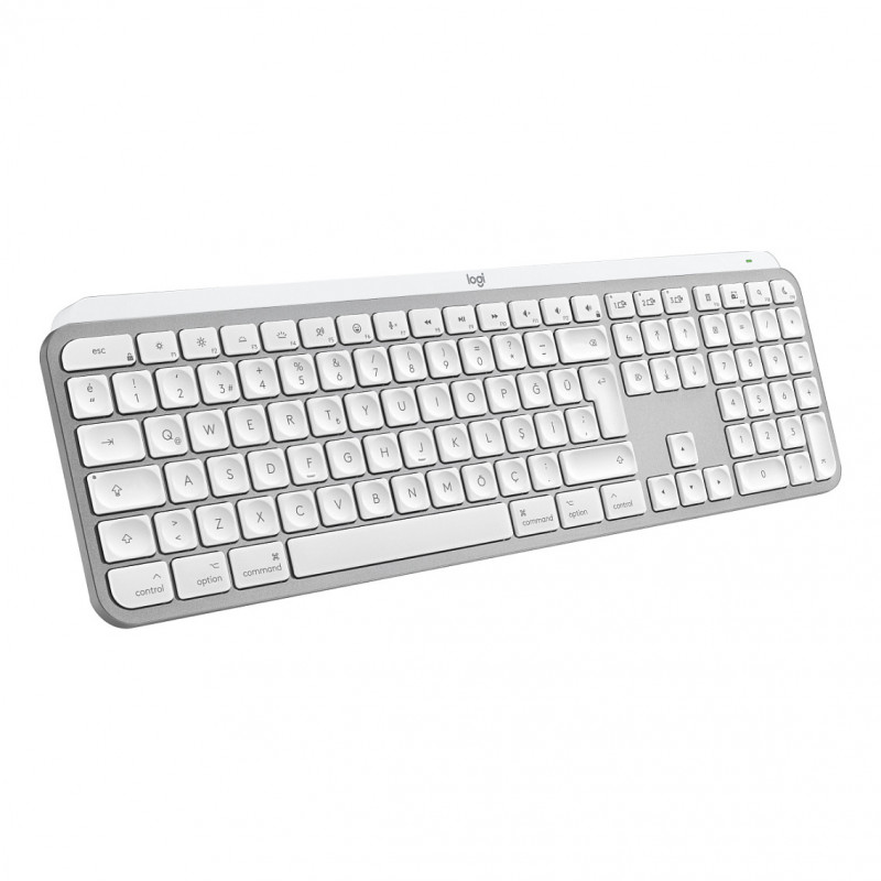 Logitech Master Series MX Keys S for Mac 920-011628 klawiatura, układ szwajcarski (CH), jasnoszara