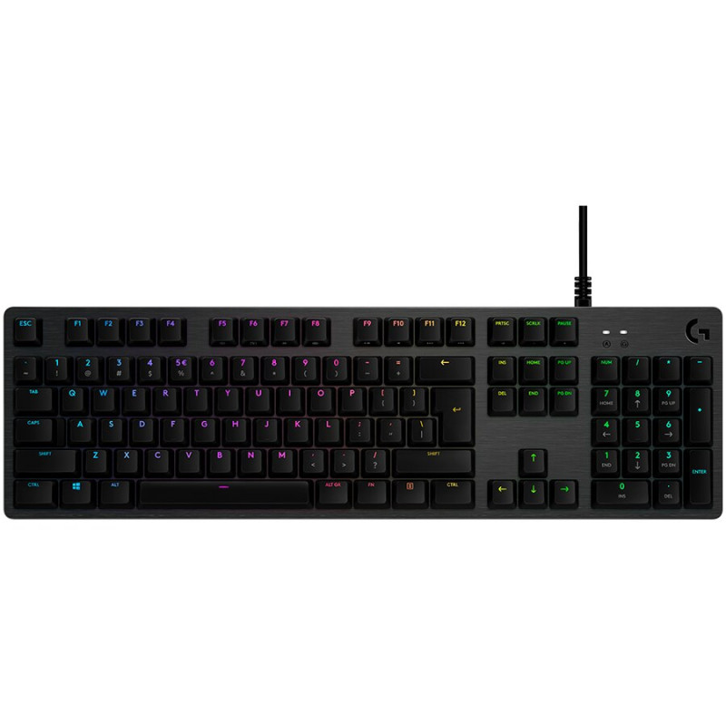Logitech G512 920-009350 mechaniczna klawiatura gamingowa z podświetleniem, przełączniki GX