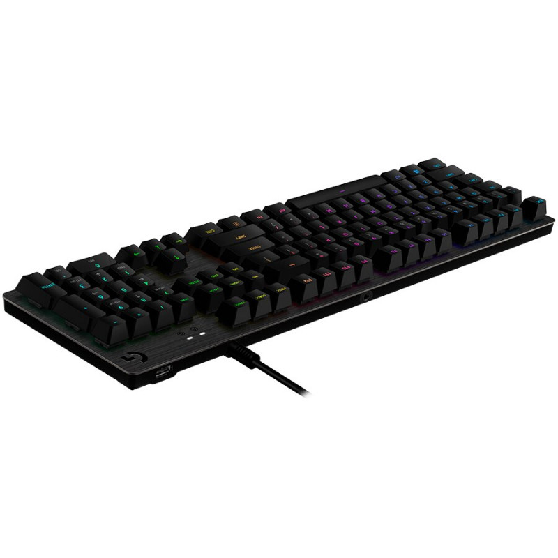 Logitech G512 920-009350 mechaniczna klawiatura gamingowa z podświetleniem, przełączniki GX