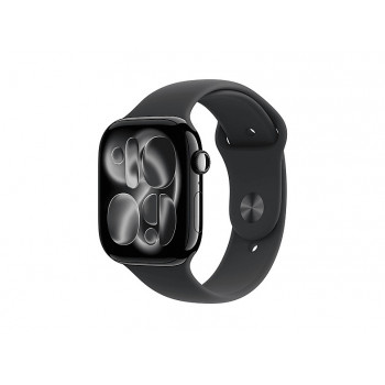 Apple Watch Series 11 smartwatch 5G, koperta aluminiowa 46 mm, S/M, czarny, MFC24QL/A