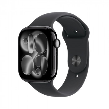 Apple Watch Series 11 smartwatch 5G, koperta aluminiowa 46 mm, M/L, czarny, MFC44QL/A