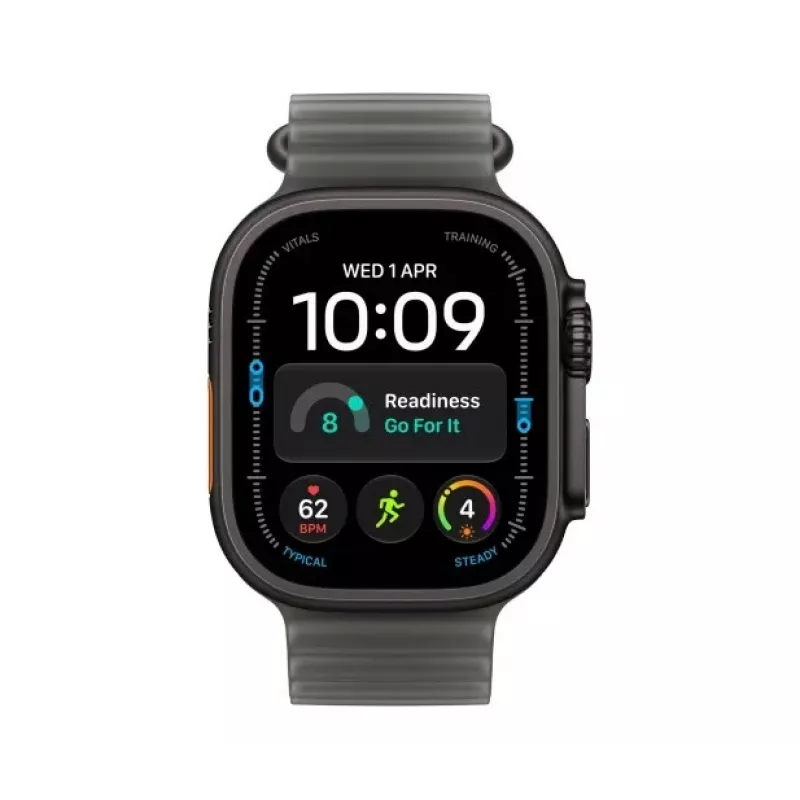 Apple Watch Ultra 4 smartwatch, GPS + Cellular, 49 mm, czarny, Ocean półprzezroczysta czerń